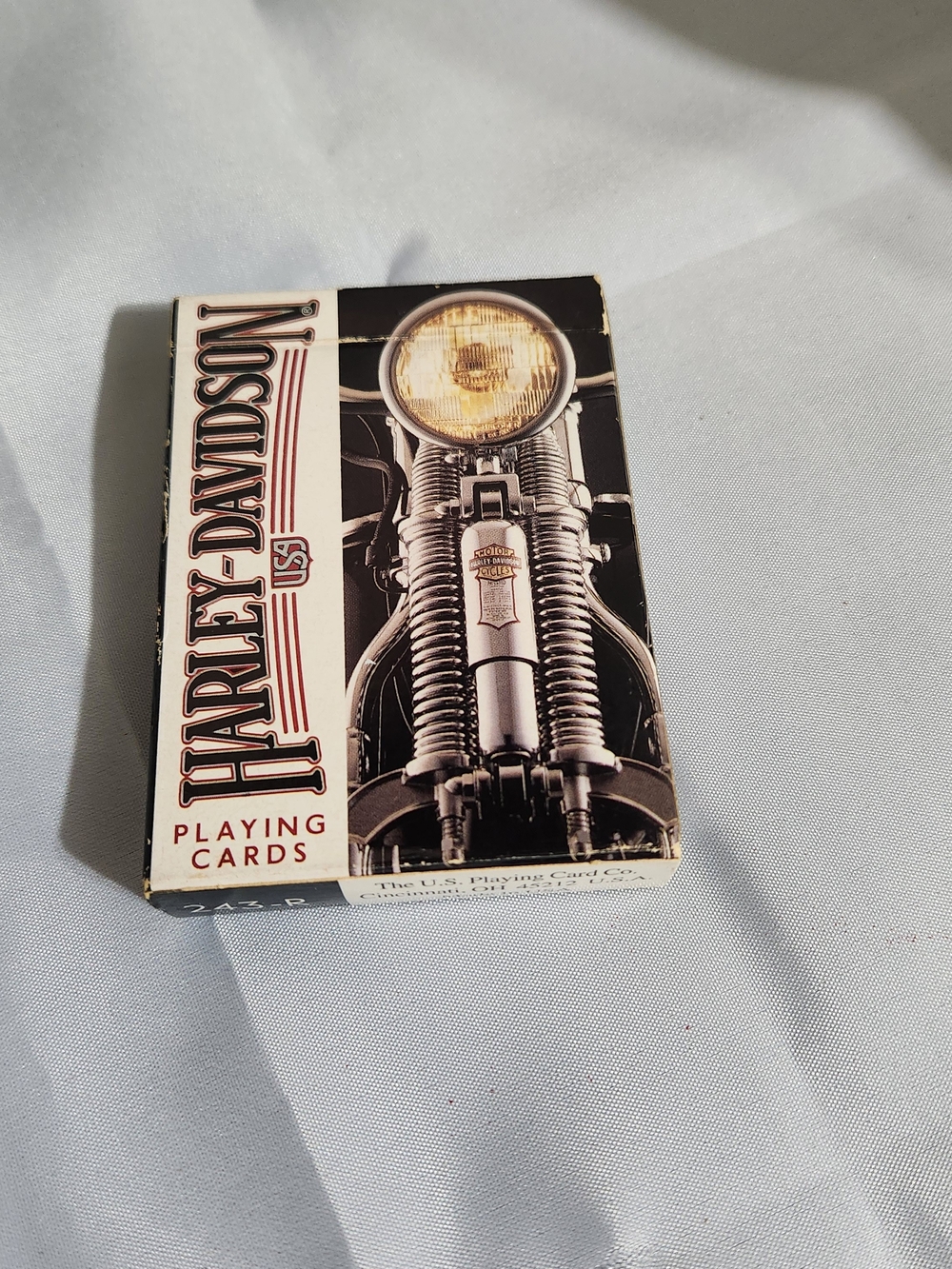 Harley-Davidson Black Motorcycle Headlight Playing Cards - Harley-Davidson